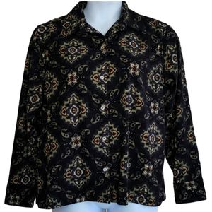 La Cabana XL moleskin, long sleeve blouse